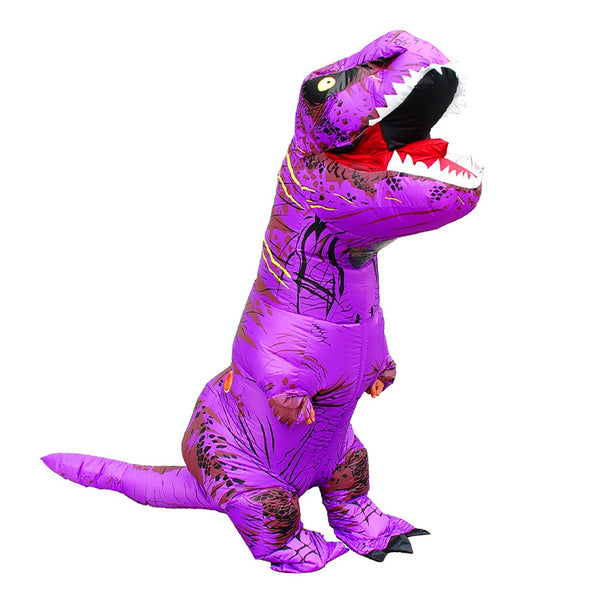 Deguisement Dinosaure Gonflable T-Rex Violet