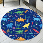 Tapis Dinosaure Bleu Marine