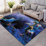 Tapis Dinosaure Bleu