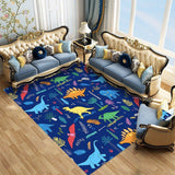 Tapis Dinosaure bleu