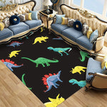 Tapis Dinosaure Rectangulaire noir